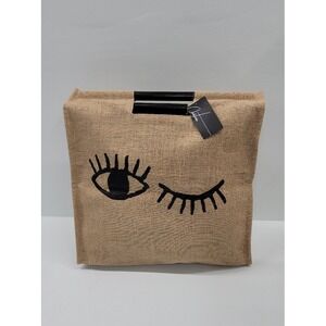 NWT Chateau International Tote Bag Handbag Burlap Grocery Market Bag